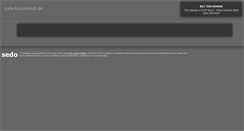 Desktop Screenshot of cafe-braumandl.de